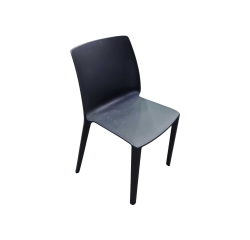 Chaise en polypro noir PARIS - Reconditionné