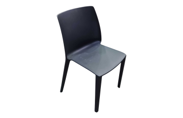 Chaise en polypro noir PARIS - Reconditionné