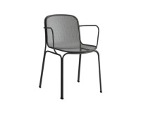Chaise extérieure noire empilable DESIR 6 - Reconditionné