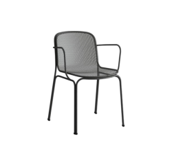 Chaise extérieure noire empilable DESIR 6 - Reconditionné
