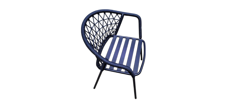 Chaise extérieure Pedrali bleu marine DESIR 6 - Reconditionné