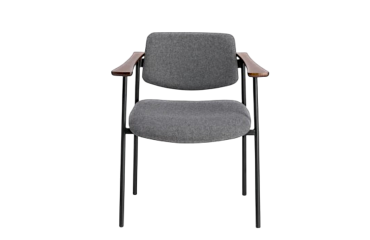 Chaise The Socialite Family gris noir accoudoirs bois DESIR 6 - Reconditionné