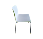 Chaise empilable Arper Catifa blanc /verte KINA - Reconditionné