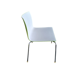 Chaise empilable Arper Catifa blanc /verte KINA - Reconditionné