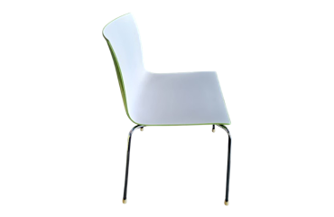 Chaise empilable Arper Catifa blanc /verte KINA - Reconditionné