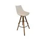 Chaise haute blanche pied bois SIDOE - Reconditionné