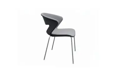 Chaise empilable Kastel grise SIDOE - Reconditionné