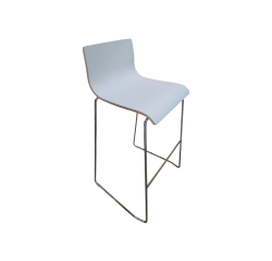 Chaise haute Narbutas KARAOKE blanc/bois - Reconditionné