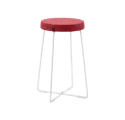 Tabouret mi-haut rouge REANA - Reconditionné