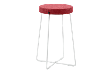 Tabouret mi-haut rouge REANA - Reconditionné