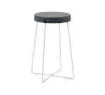 Tabouret mi-haut gris REANA - Reconditionné