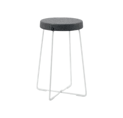 Tabouret mi-haut gris REANA - Reconditionné