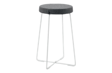Tabouret mi-haut gris REANA - Reconditionné