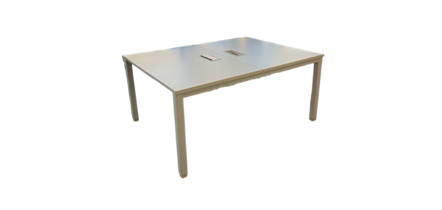 Bench de 2 120x80 blanc et top access arrondi JOBI - Reconditionné
