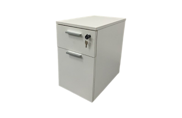 Caisson slim 2 tiroirs blanc JOBI - Reconditionné
