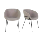 Chaise Zuiver grise JOBI - Reconditionné
