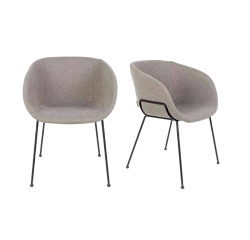 Chaise Zuiver grise JOBI - Reconditionné