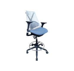 Siège dessinateur Sayl Herman Miller Blanc/Gris/Noir/Noir SMART - Reconditionné