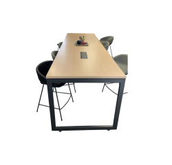 Table mi-haute de réunion en bois L320xl110xh97 JOBI - Reconditionné