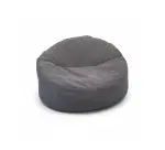 Pouf en velours cotelé gris anthracite DESIR - Reconditionné