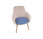 Chauffeuse Sokoa Eneka beige assise bleue - Reconditionné
