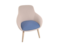 Chauffeuse Sokoa Eneka beige assise bleue - Reconditionné