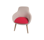 Chauffeuse Sokoa Eneka beige assise rouge - Reconditionné