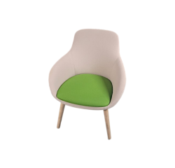 Chauffeuse Sokoa Eneka beige assise verte - Reconditionné