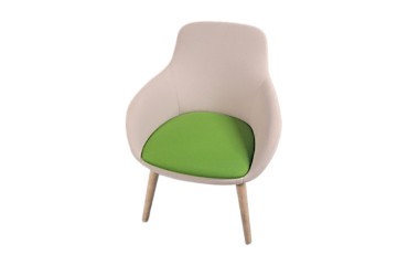 Chauffeuse Sokoa Eneka beige assise verte - Reconditionné