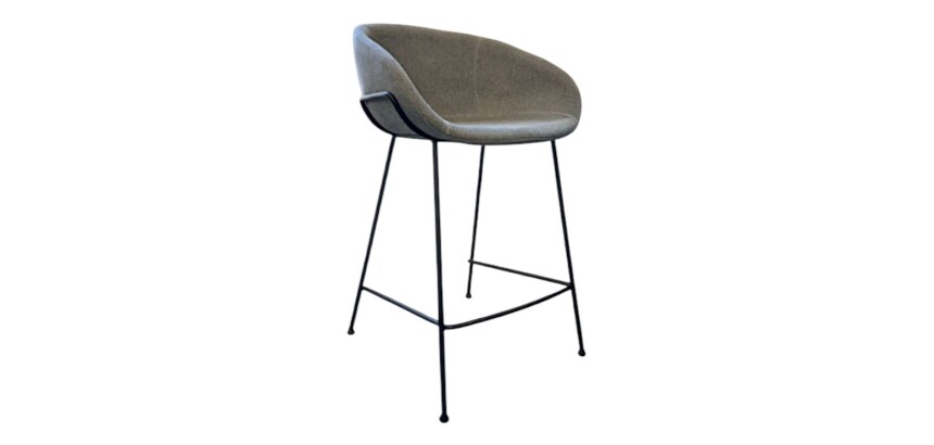 Chaise mi-haute Zuiver grise JOBI - Reconditionné