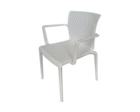 Chaise empilable DOCKER DISQUE blanc - Reconditionné
