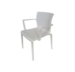 Chaise empilable DOCKER DISQUE blanc - Reconditionné