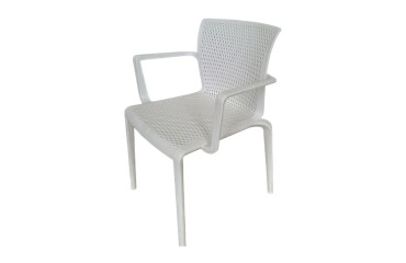 Chaise empilable DOCKER DISQUE blanc - Reconditionné