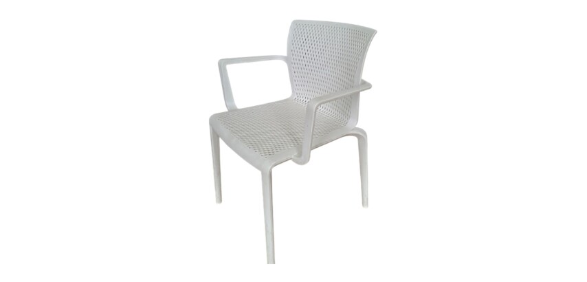 Chaise empilable DOCKER DISQUE blanc - Reconditionné