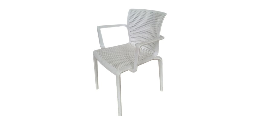 Chaise empilable DOCKER DISQUE blanc - Reconditionné