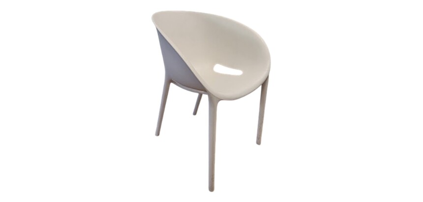 Chaises DISQUE Egg Blanche - Reconditionné