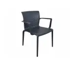 Chaise empilable DOCKER DISQUE Gris Foncé - Reconditionné