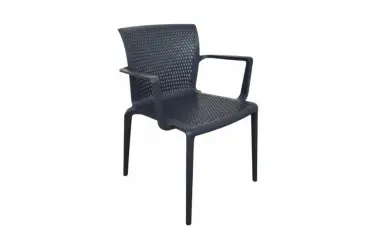 Chaise empilable DOCKER DISQUE Gris Foncé - Reconditionné