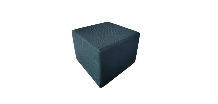 Pouf carré Lina GRETA vert - Reconditionné