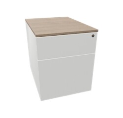 Caisson mobile 2T Steelcase CIRILA blanc - Reconditionné