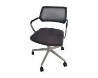 Chaise à roulettes Steelcase Qivy Gris foncé - Reconditionné