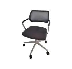 Chaise à roulettes Steelcase Qivy Gris foncé - Reconditionné