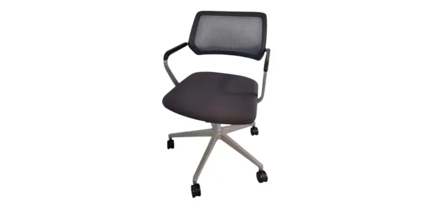 Chaise à roulettes Steelcase Qivy Gris foncé - Reconditionné