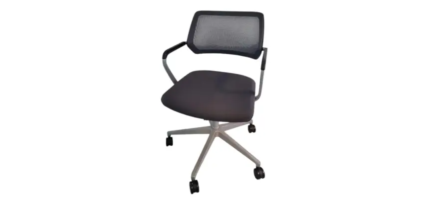 Chaise à roulettes Steelcase Qivy Gris foncé - Reconditionné