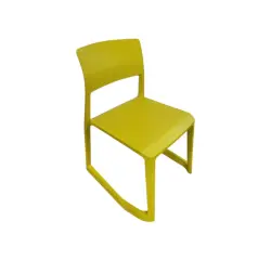 Chaise Vitra Tip Ton jaune - Reconditionné