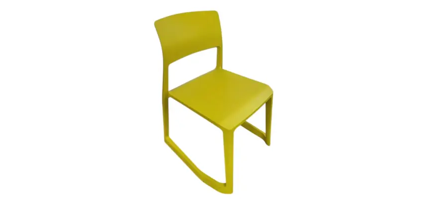 Chaise Vitra Tip Ton jaune - Reconditionné