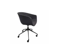 Fauteuil à roulettes Arper LINZI gris foncé - Reconditionné
