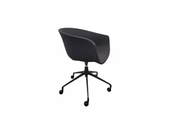 Fauteuil à roulettes Arper LINZI gris foncé - Reconditionné