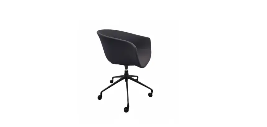Fauteuil à roulettes Arper LINZI gris foncé - Reconditionné