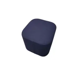Pouf Softline LINZI bleu marine carré - Reconditionné